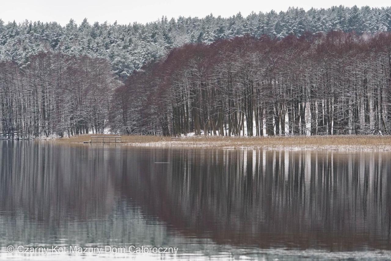 Czarny Kot Mazury Dom Caloroczny Villa Malkinie Exterior foto
