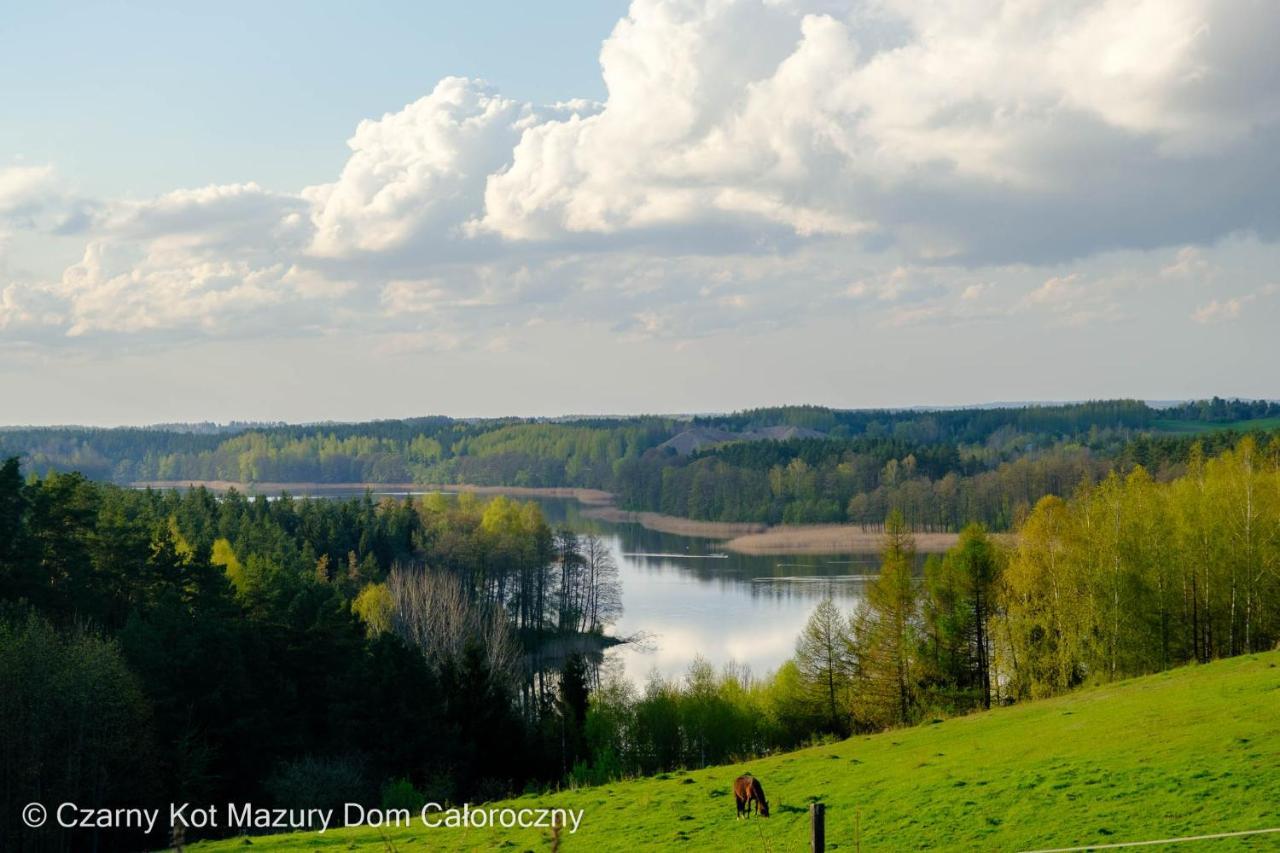 Czarny Kot Mazury Dom Caloroczny Villa Malkinie Exterior foto